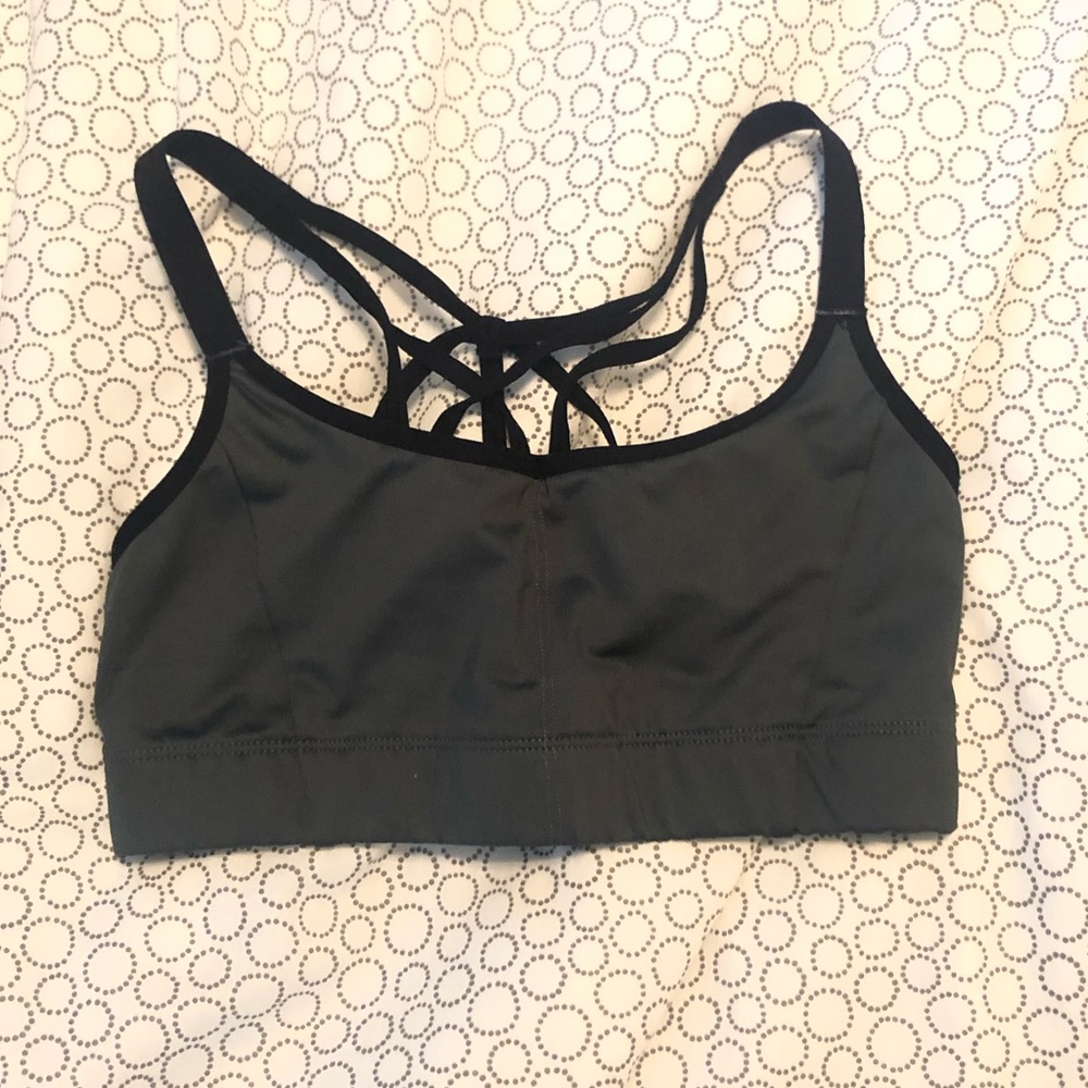 Olive green sports bra